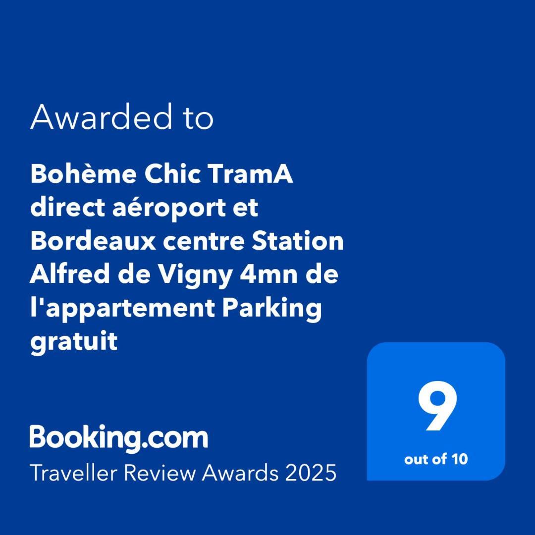 Boheme Chic: Airport-Proximate Apartment with Free Parking Merignac  Exterior photo